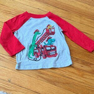 Jumping Beans 18M Long Sleeve Fire Dinosaurs